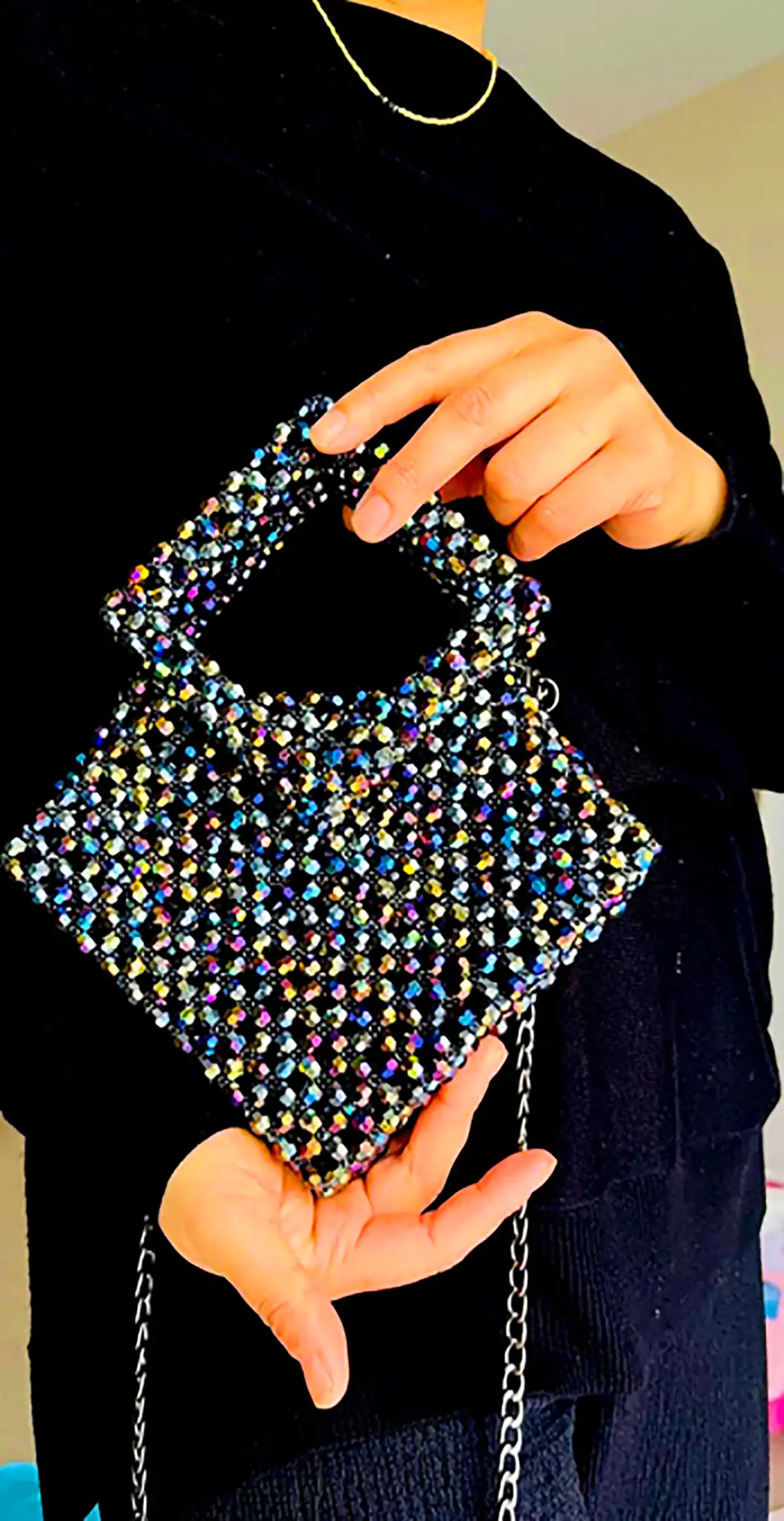 کیف مجلسی مهره دوزی شده