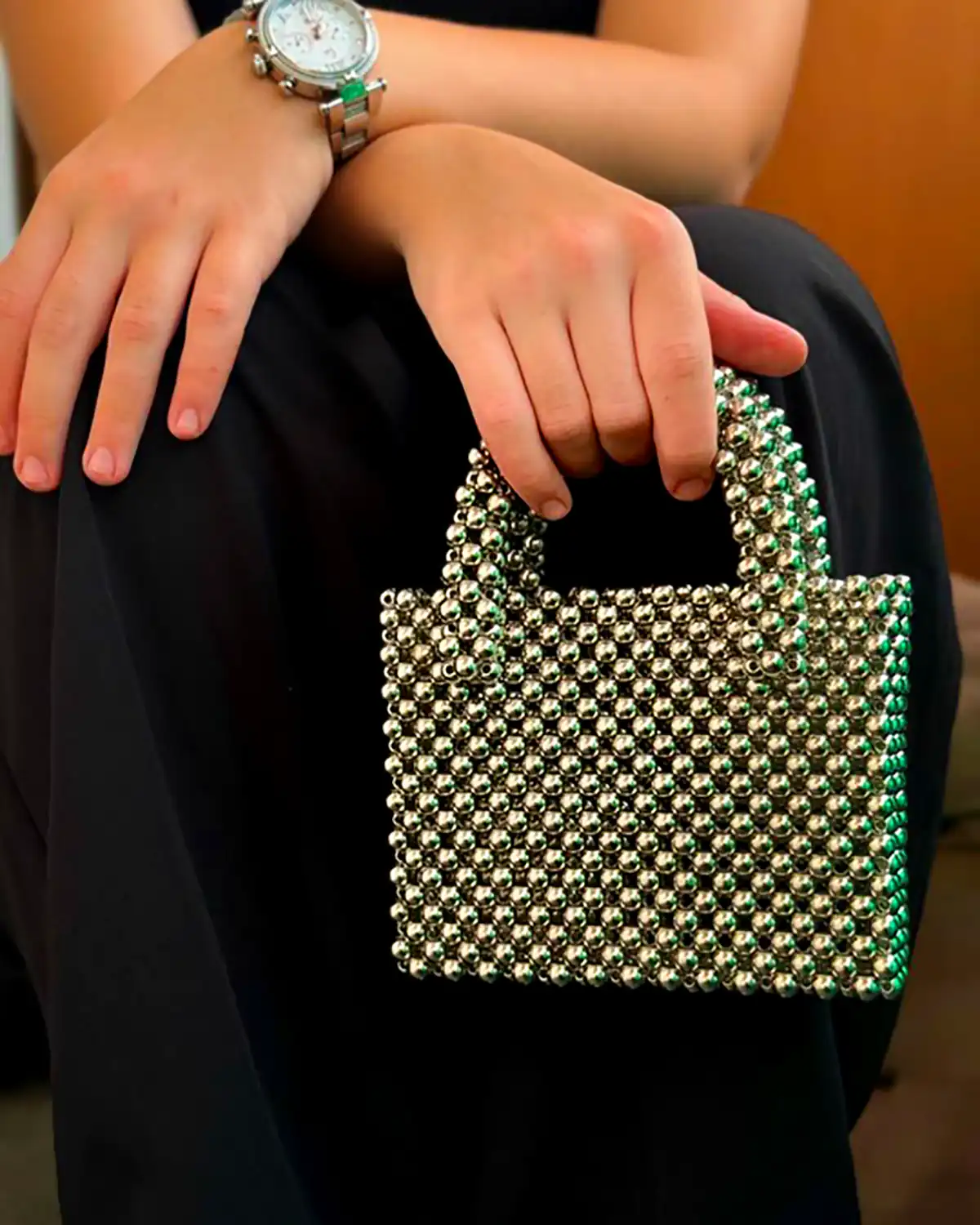 کیف مجلسی مهره دوزی شده