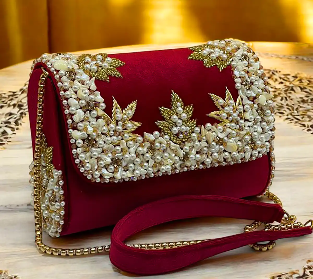 کیف منجوق دوزی شده زیبا