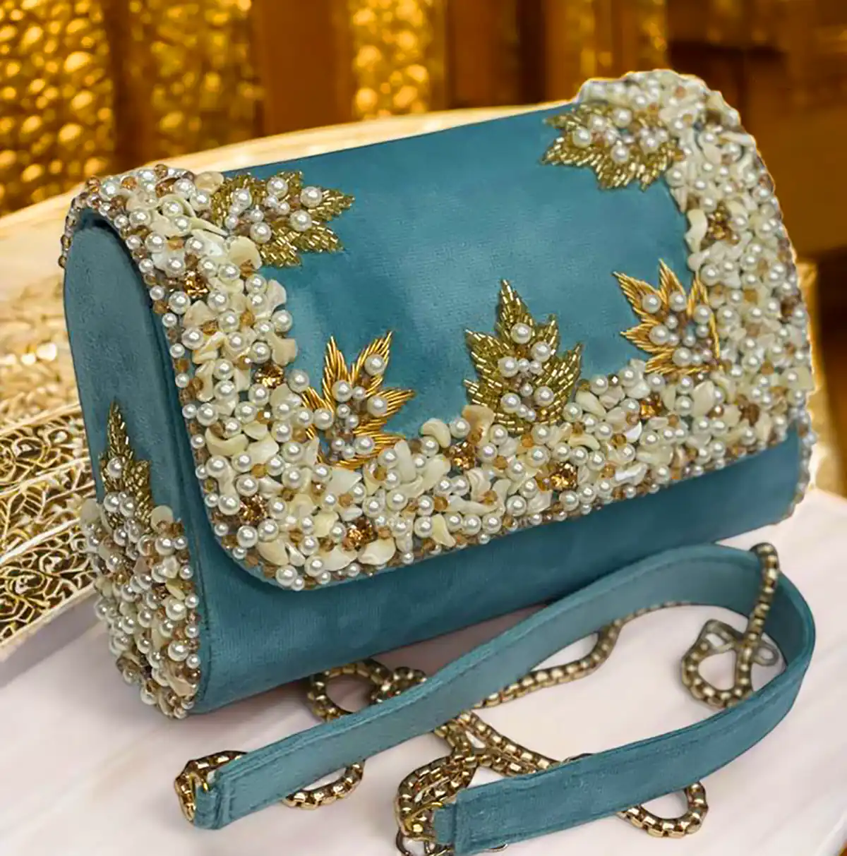 کیف منجوق دوزی شده زیبا