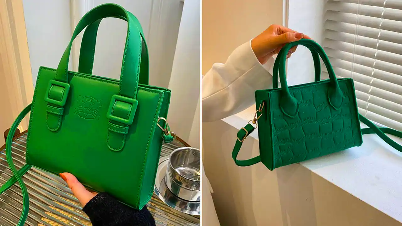 کیف سبز دستی و شیک