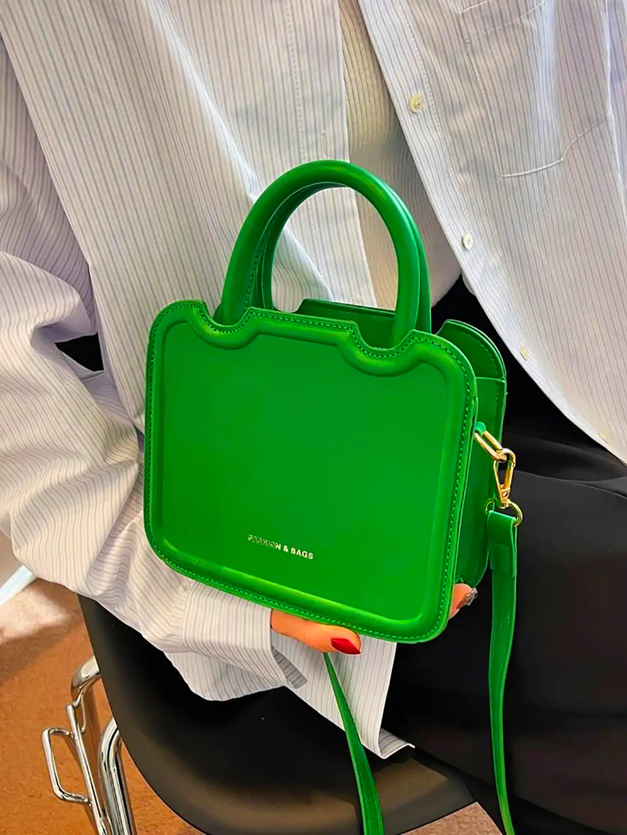 کیف سبز دستی و شیک