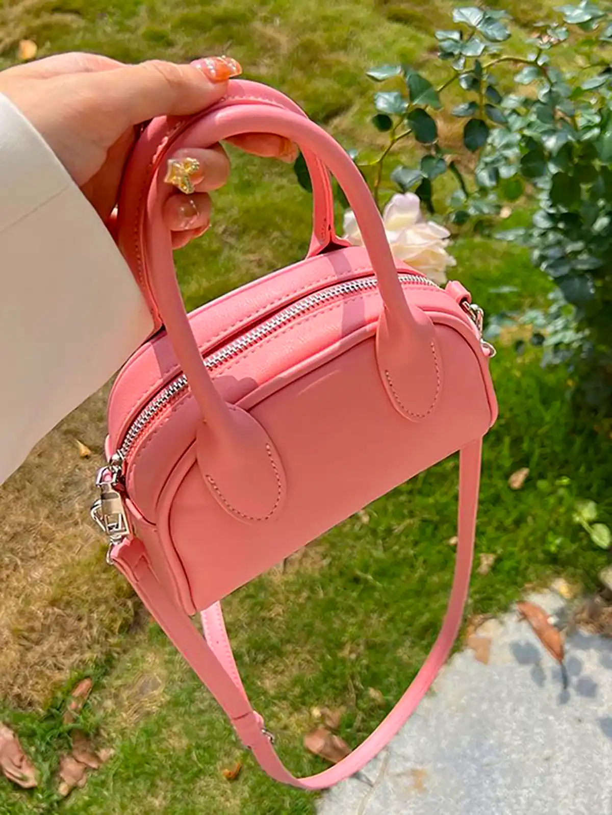 کیف صورتی مدروز