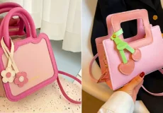 کیف صورتی مدروز