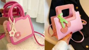 کیف صورتی مدروز