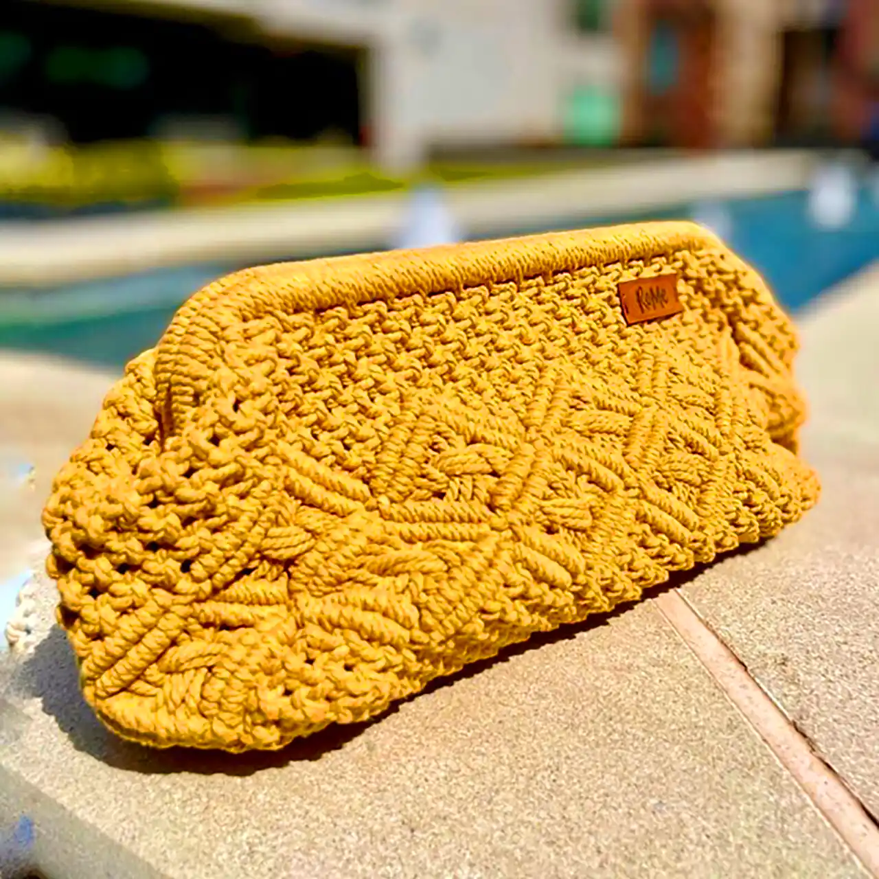 کیف دستبافت مکرومه