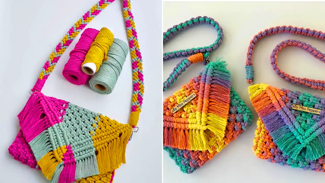 کیف فانتزی مکرومه