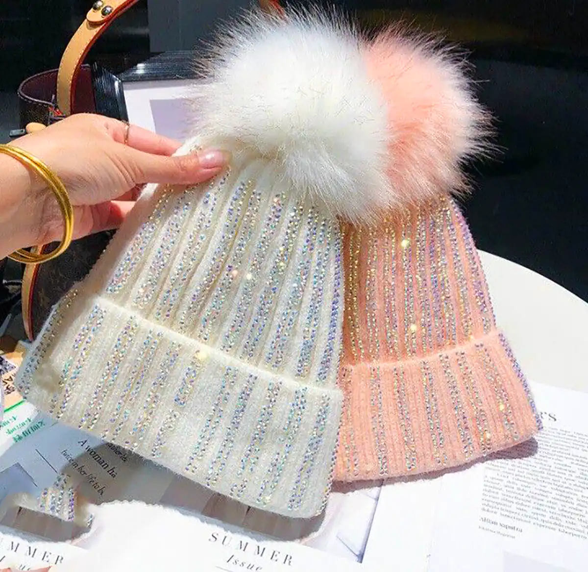 کلاه بافتنی زیبا