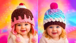 کلاه بافتنی طرحدار