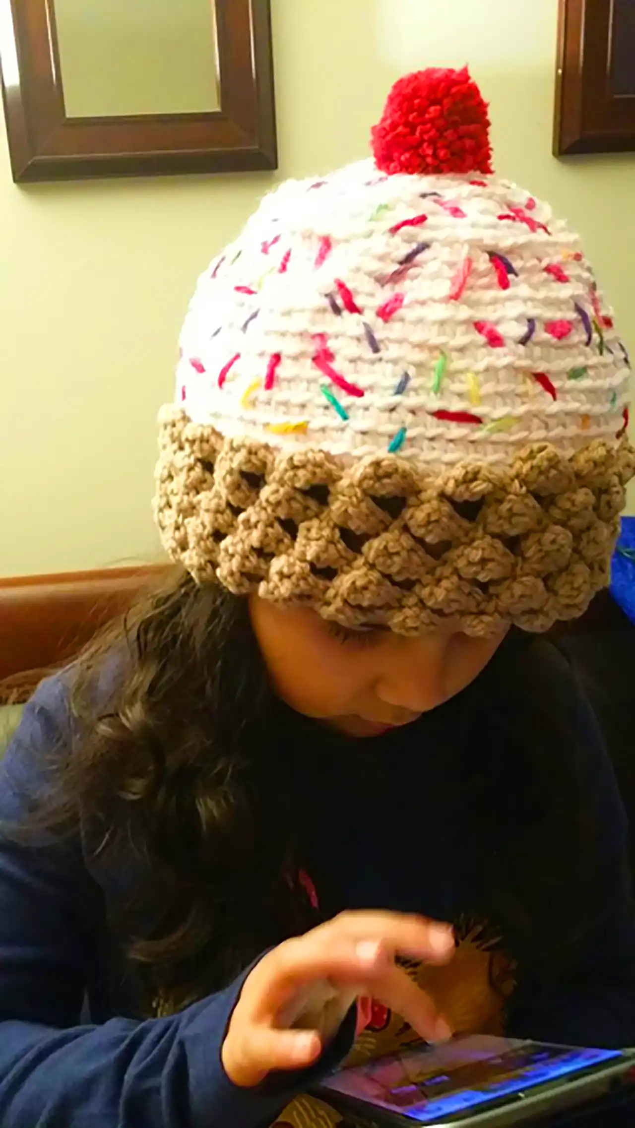 کلاه بافتنی طرحدار