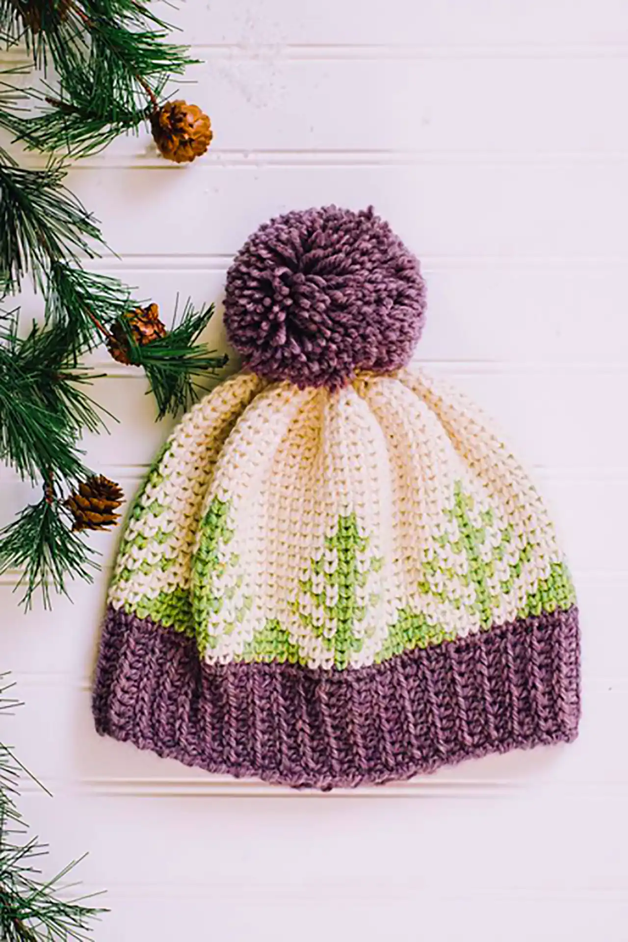 کلاه بافتنی طرحدار