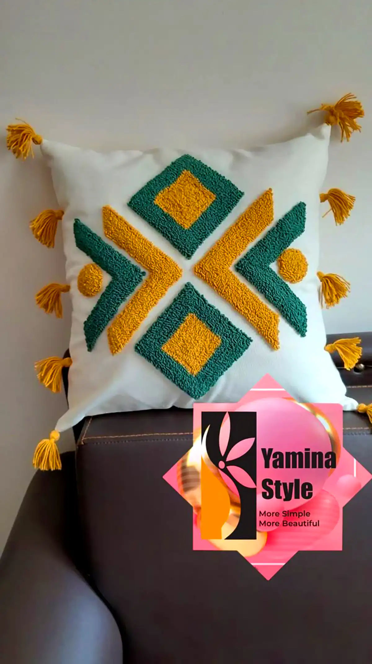 کوسن نخی مربعی