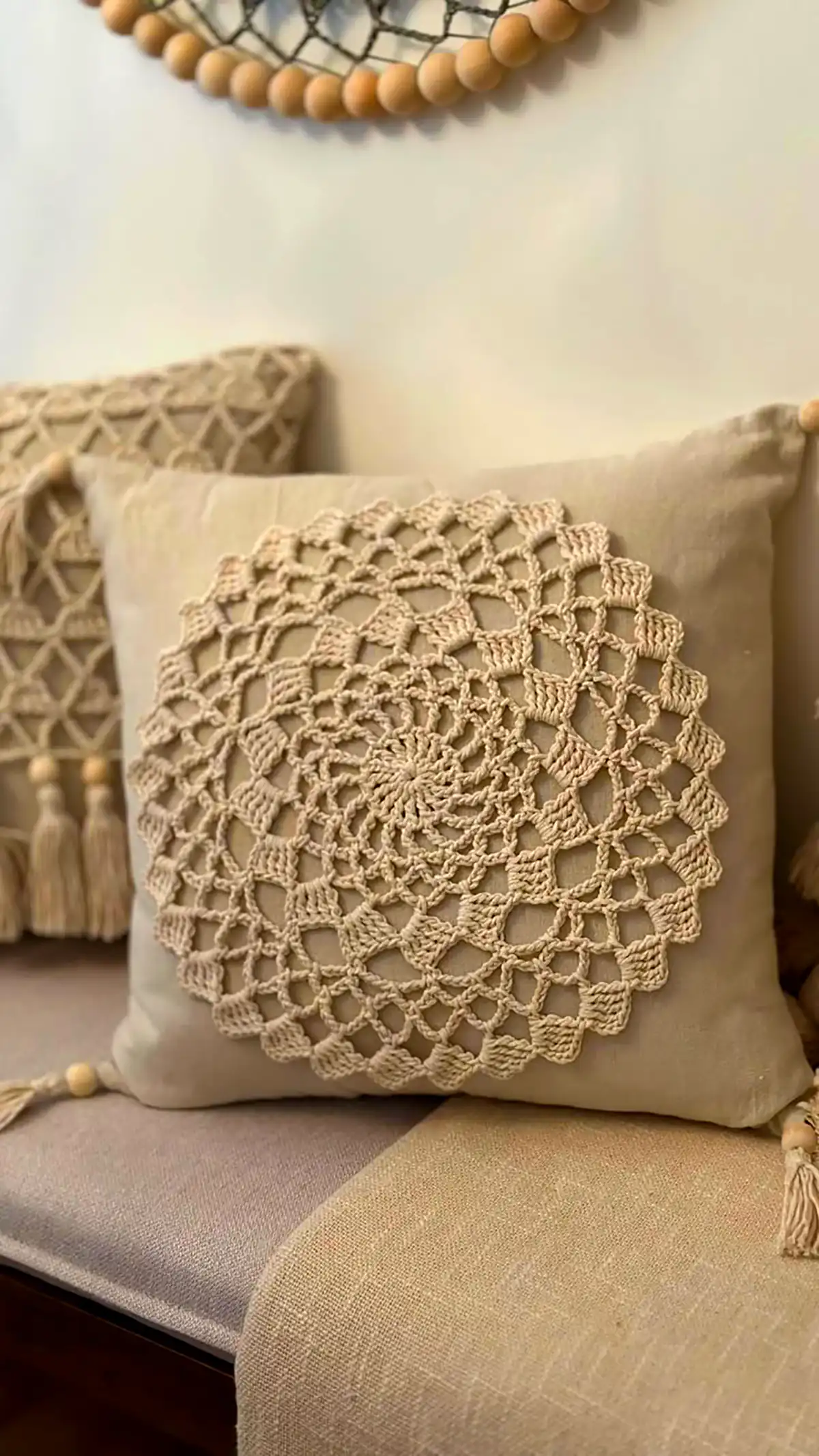 کوسن نخی مربعی