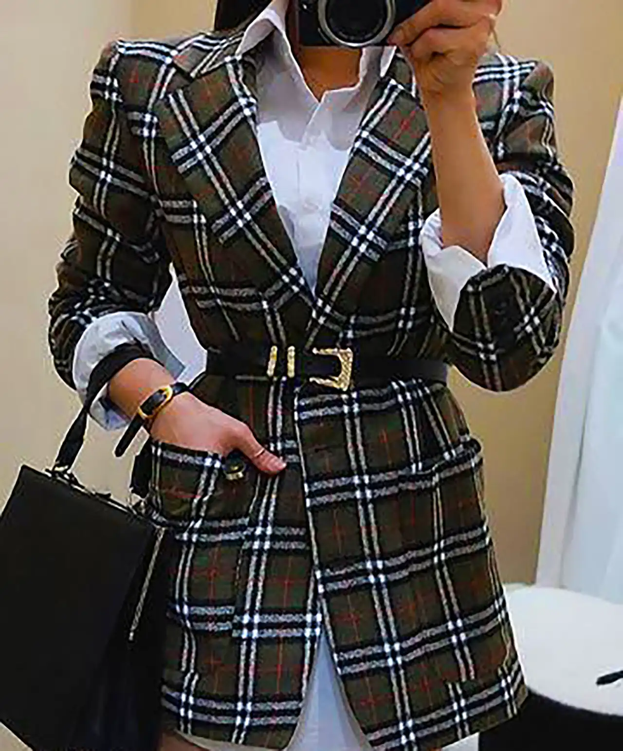 کت چارخانه شیک زنانه