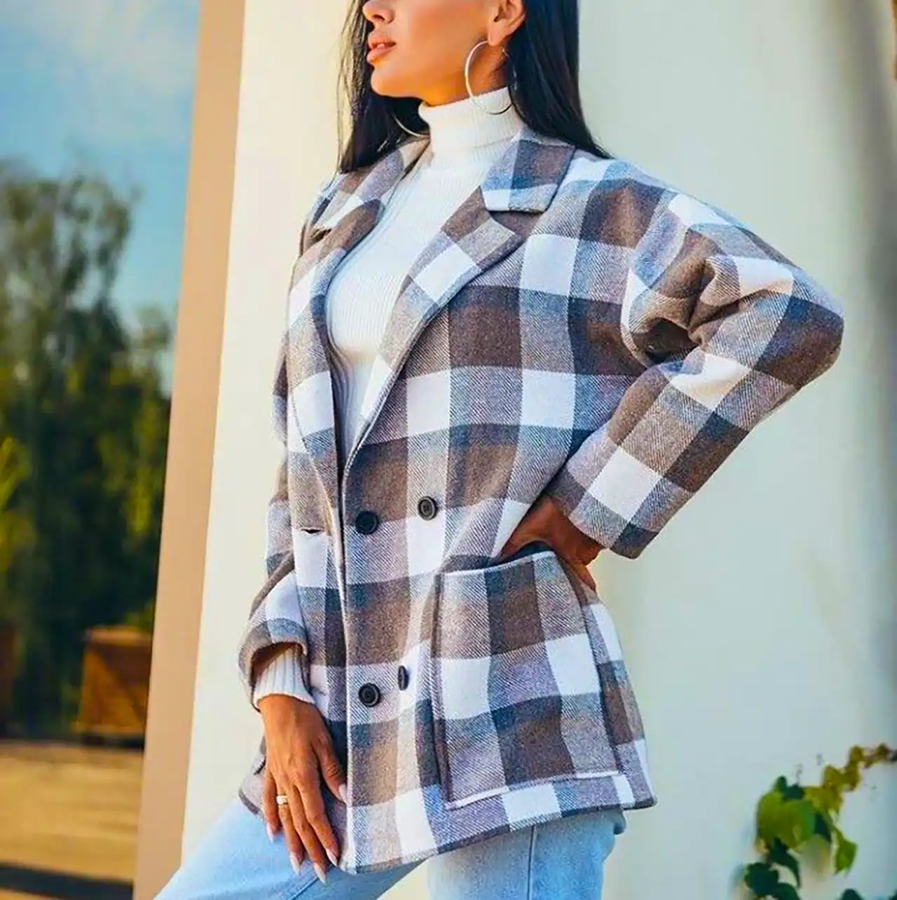 کت چارخانه شیک زنانه