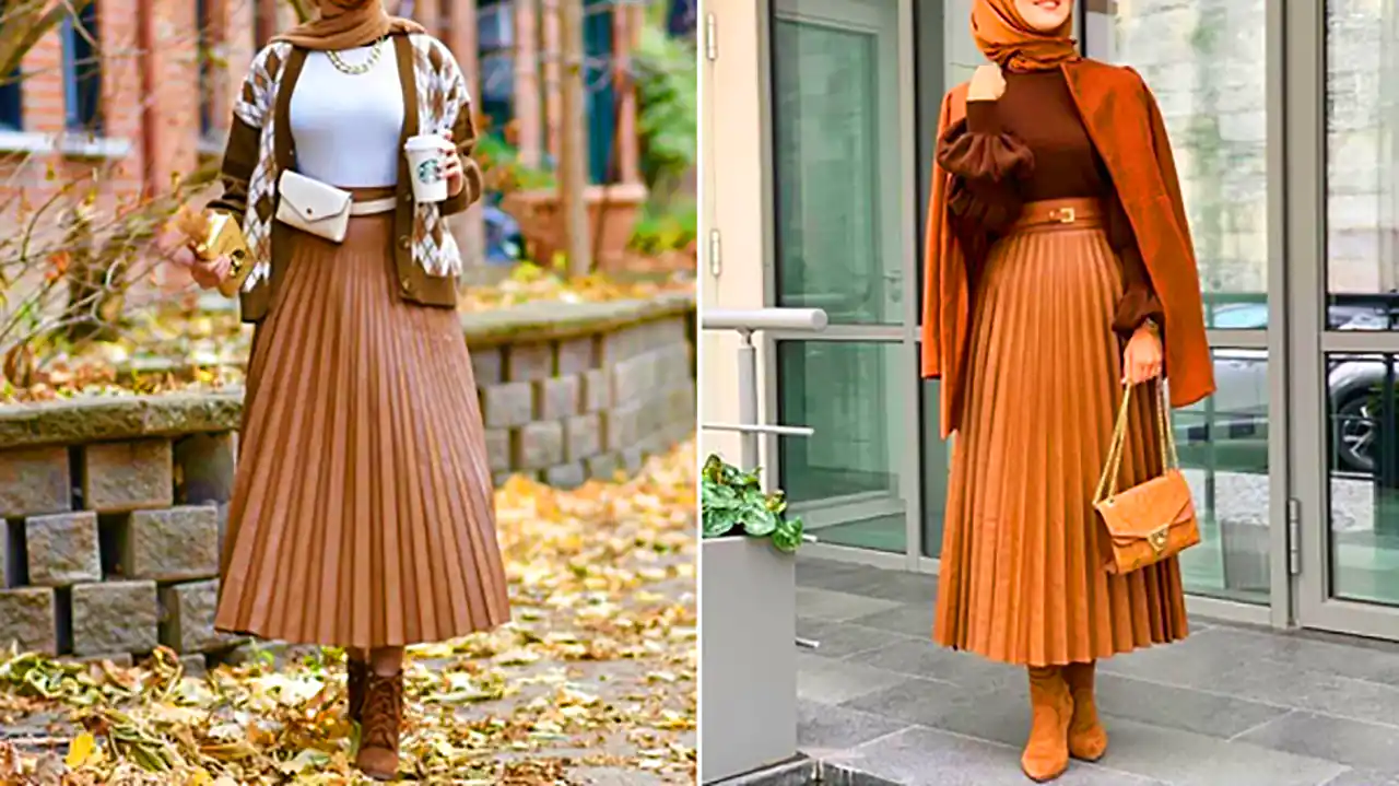 کت و دامن شیک پاییزی