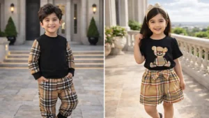 لباس بچگانه با طرح بربری