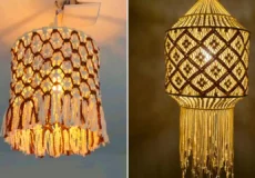 لوستر مکرومه مینیمال دکوراتیو