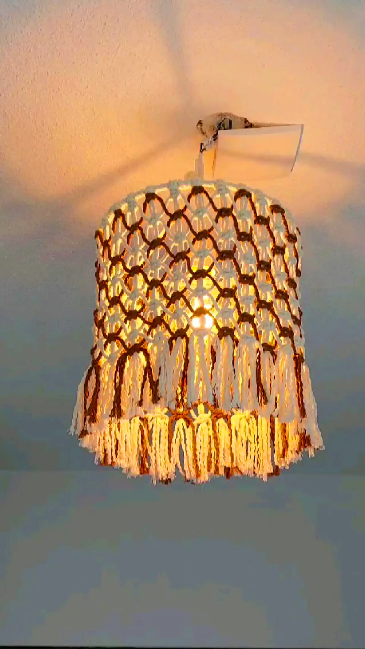 لوستر مکرومه مینیمال دکوراتیو