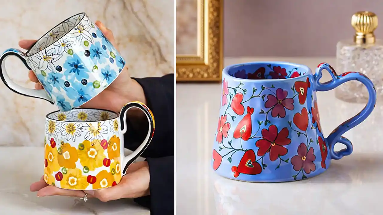 ماگ قهوه خوری سفالی