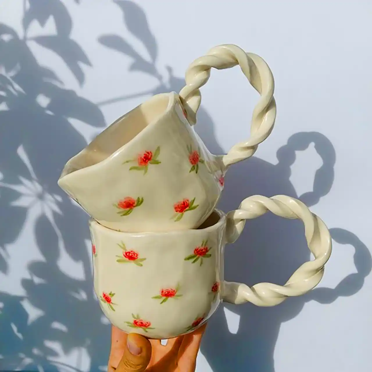 ماگ قهوه خوری سفالی 