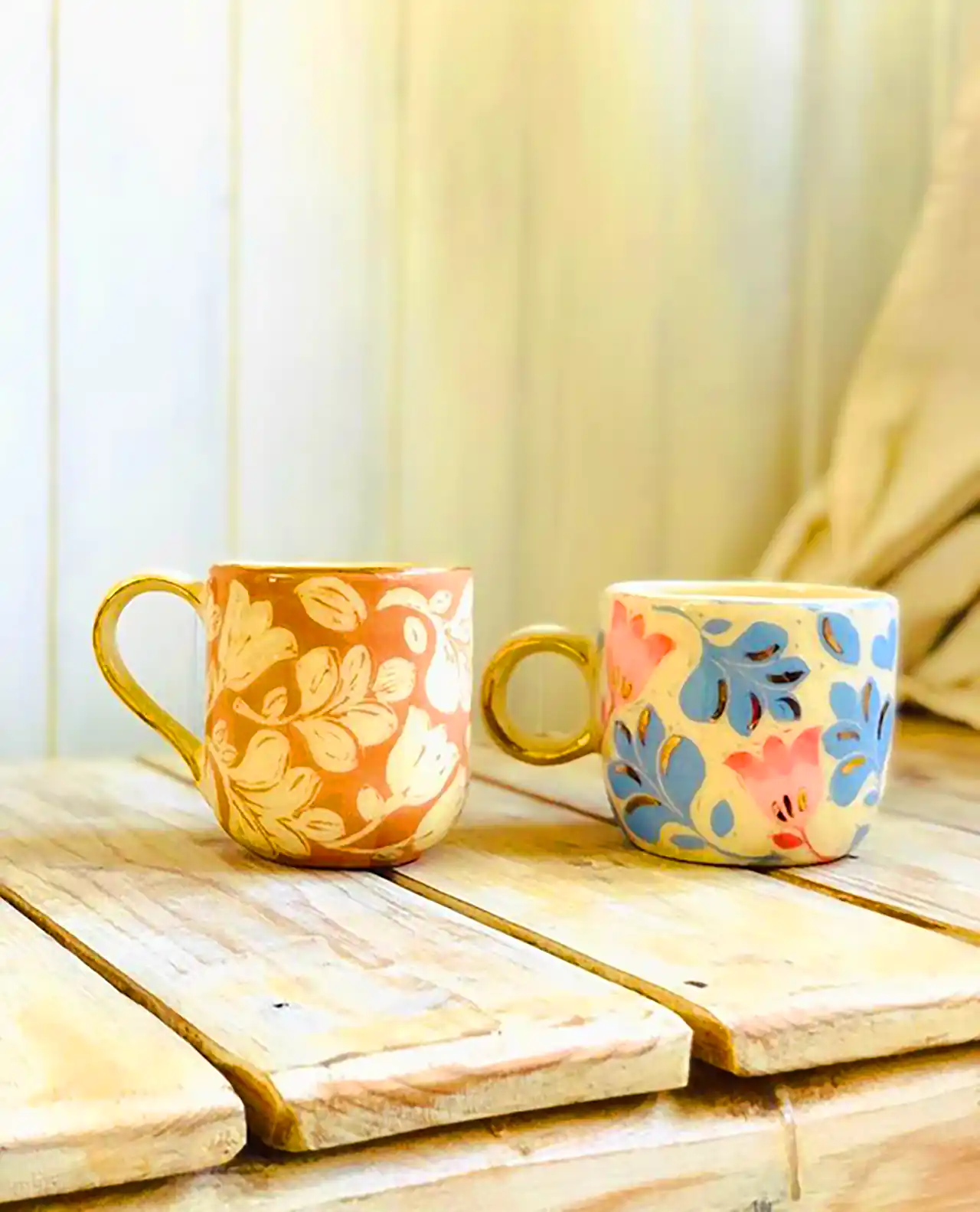 ماگ قهوه خوری سفالی 