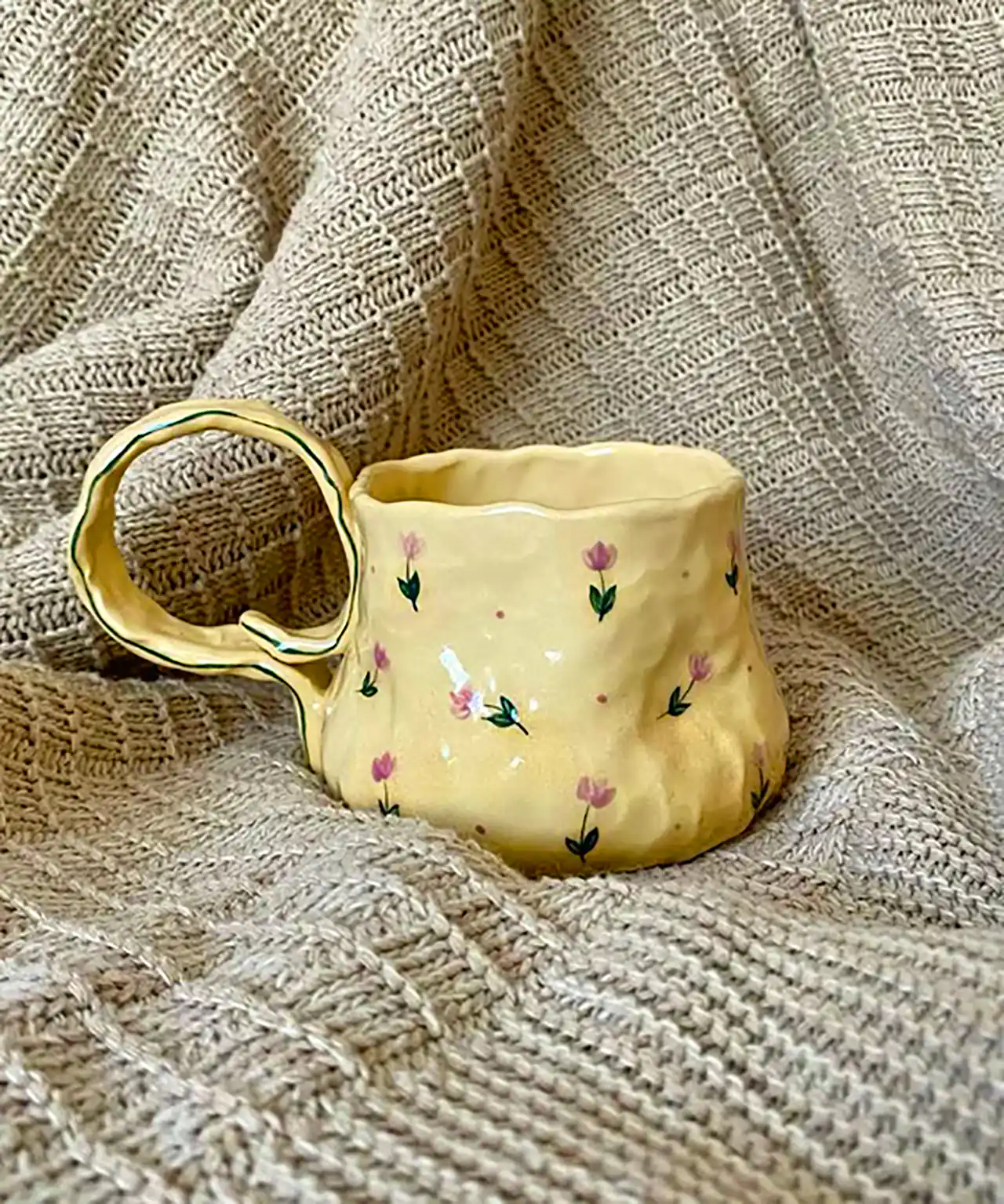 ماگ قهوه خوری سفالی 