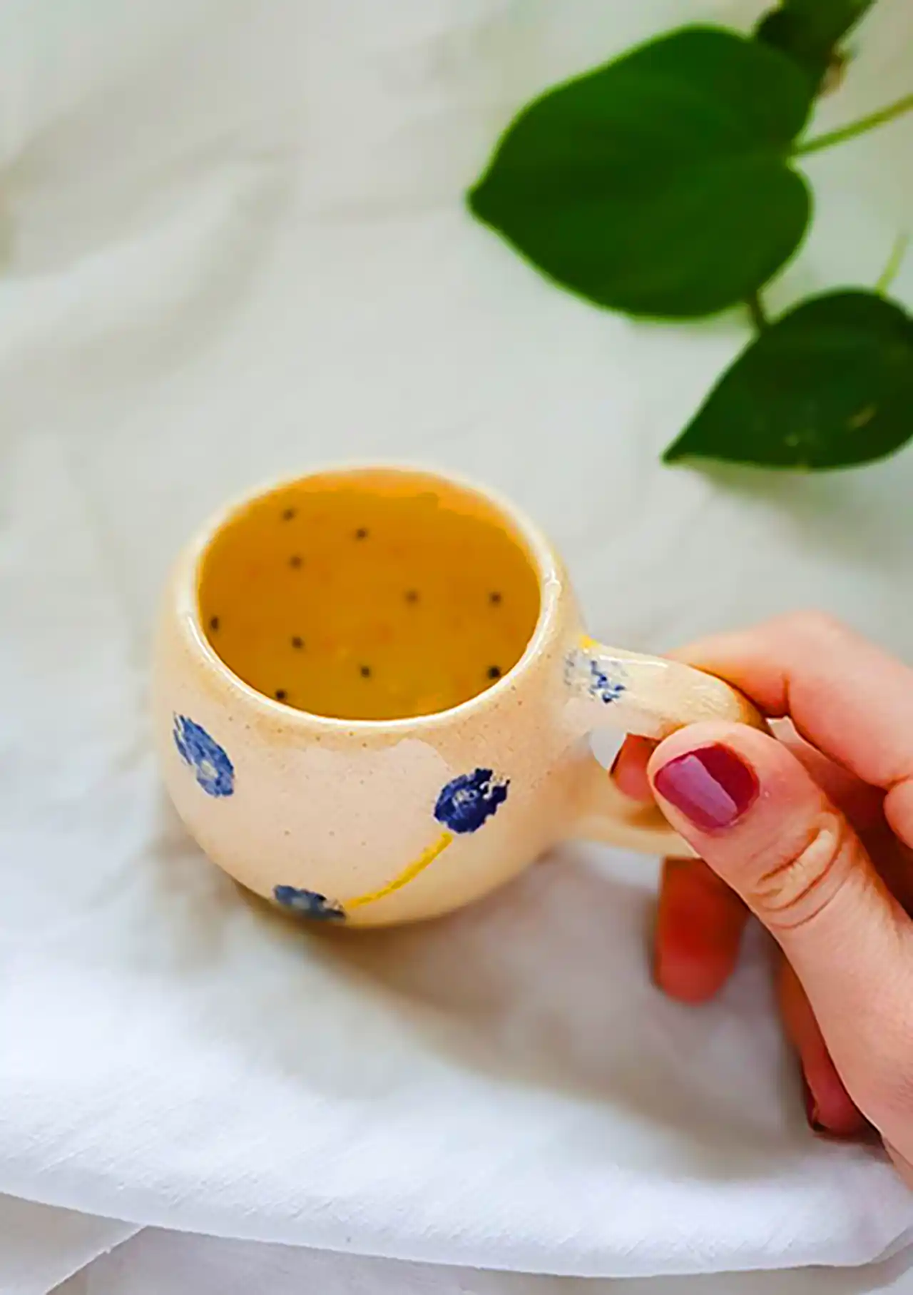 ماگ قهوه خوری سفالی 