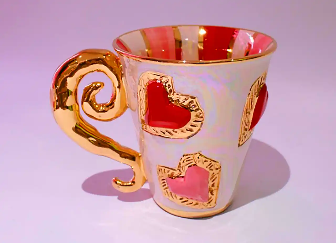 ماگ قهوه خوری سفالی 