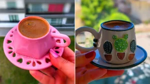 ماگ و زیرماگی سرامیکی