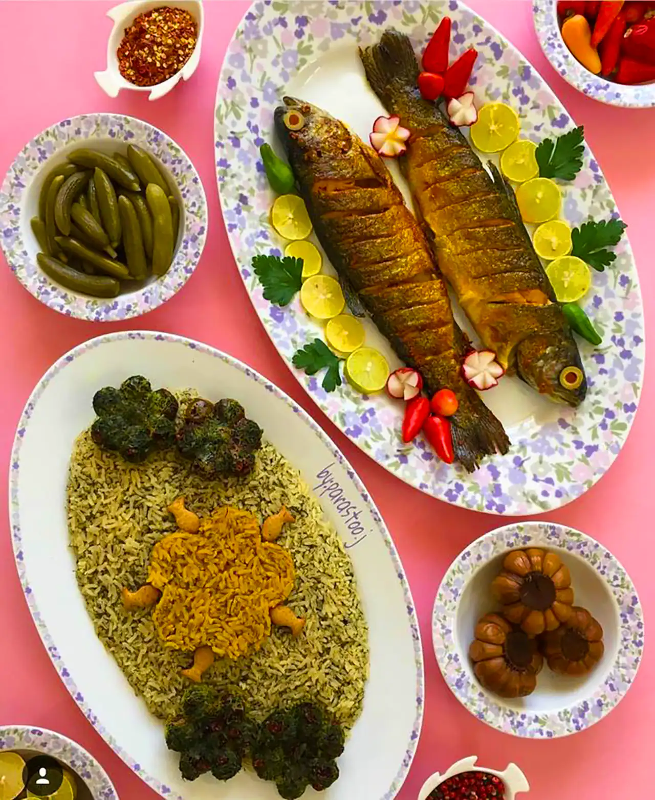 ماهی سرخ شده برای مهمانی