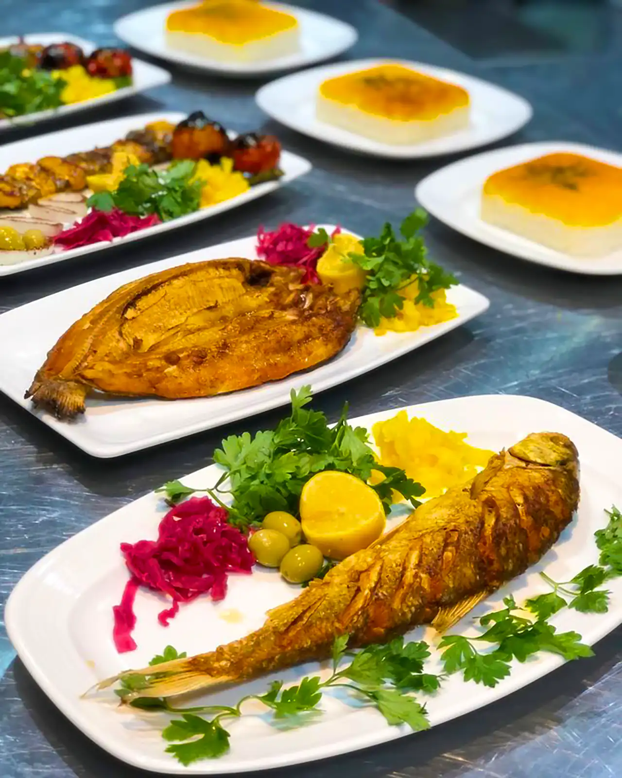 ماهی سرخ شده برای مهمانی