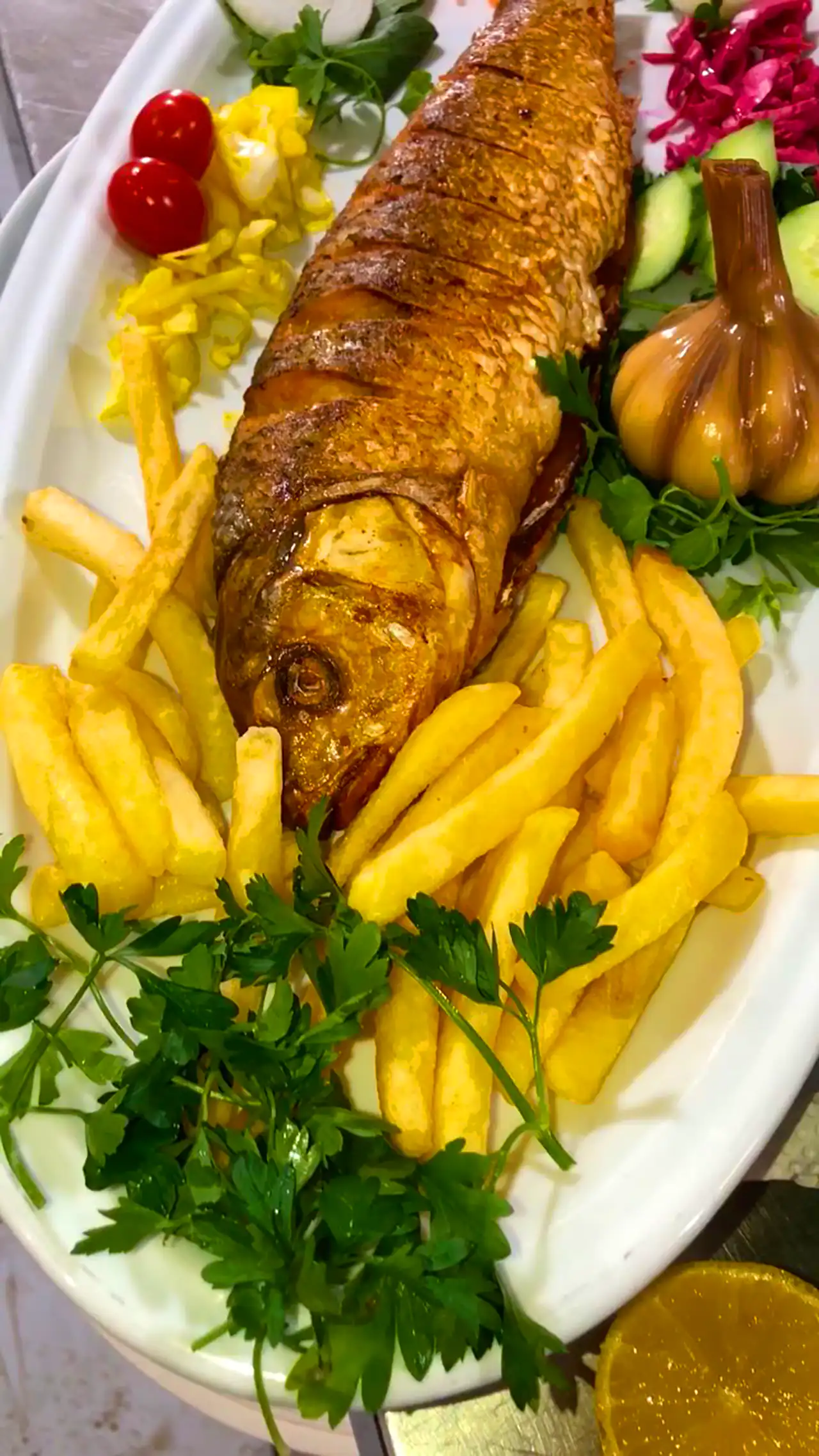 ماهی سرخ شده برای مهمانی