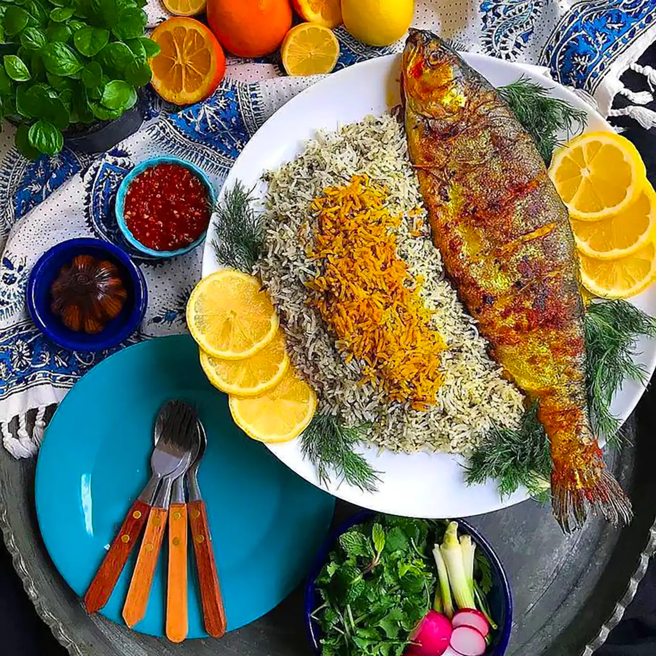 ماهی سرخ شده برای مهمانی