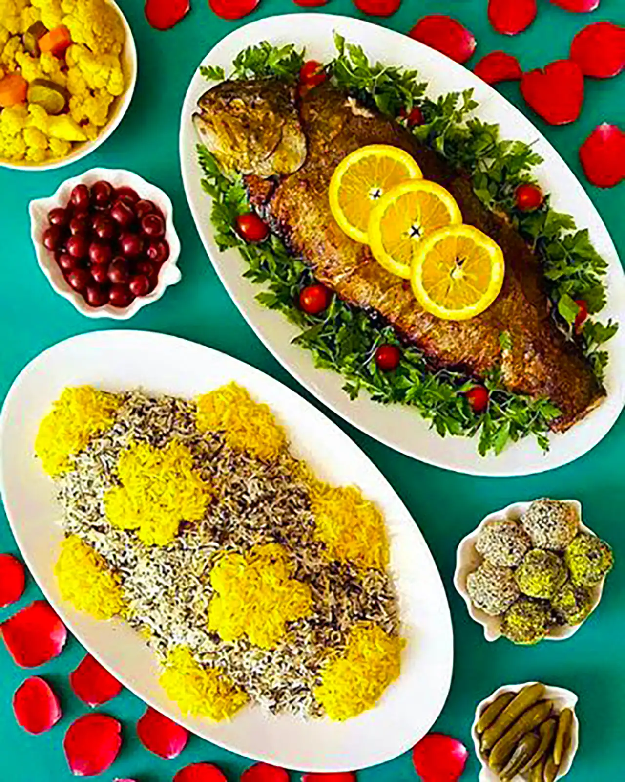 ماهی سرخ شده برای مهمانی