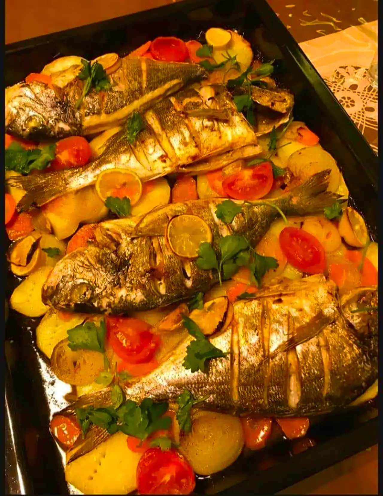 ماهی سرخ شده برای مهمانی