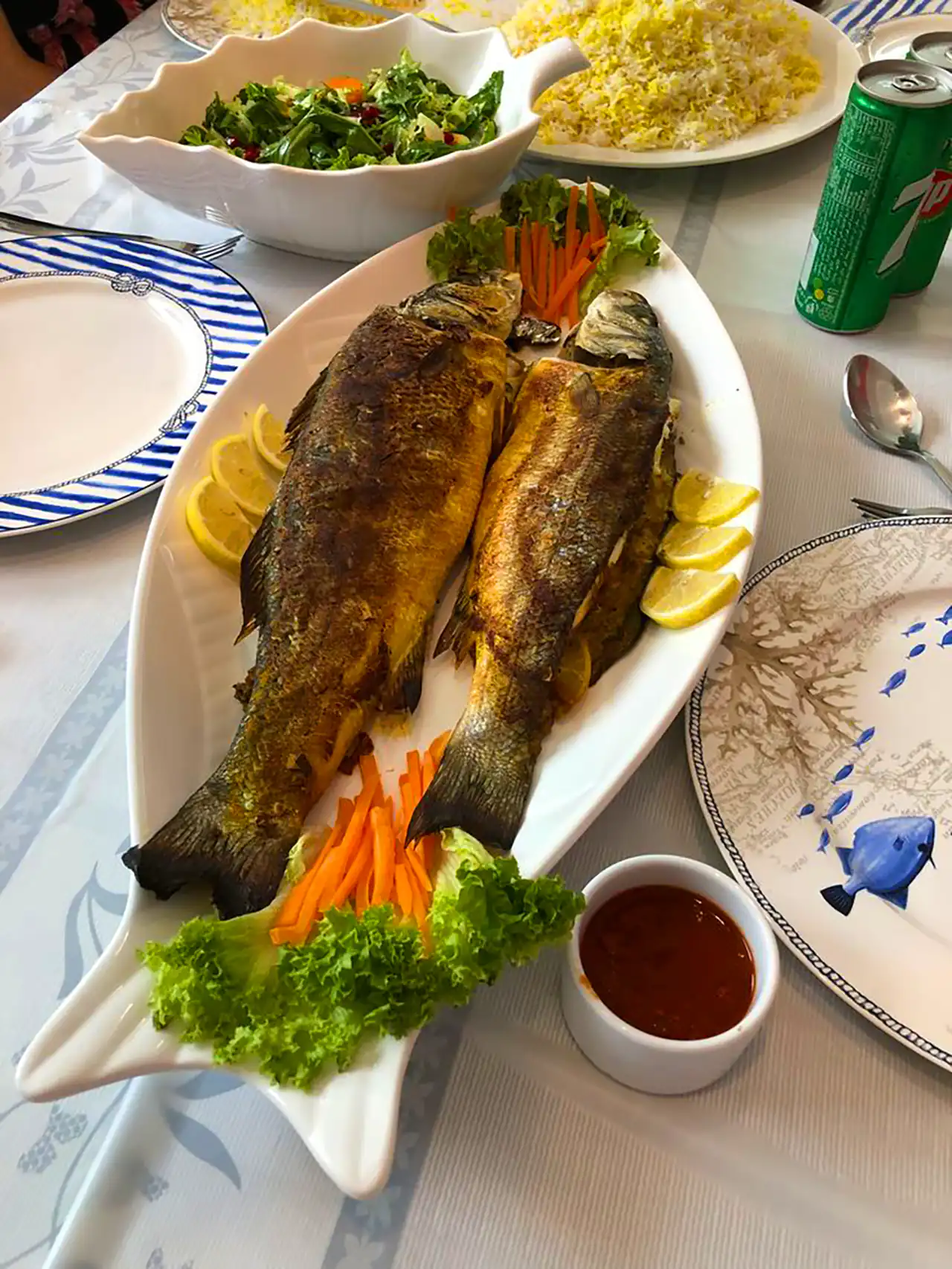 ماهی سرخ شده برای مهمانی