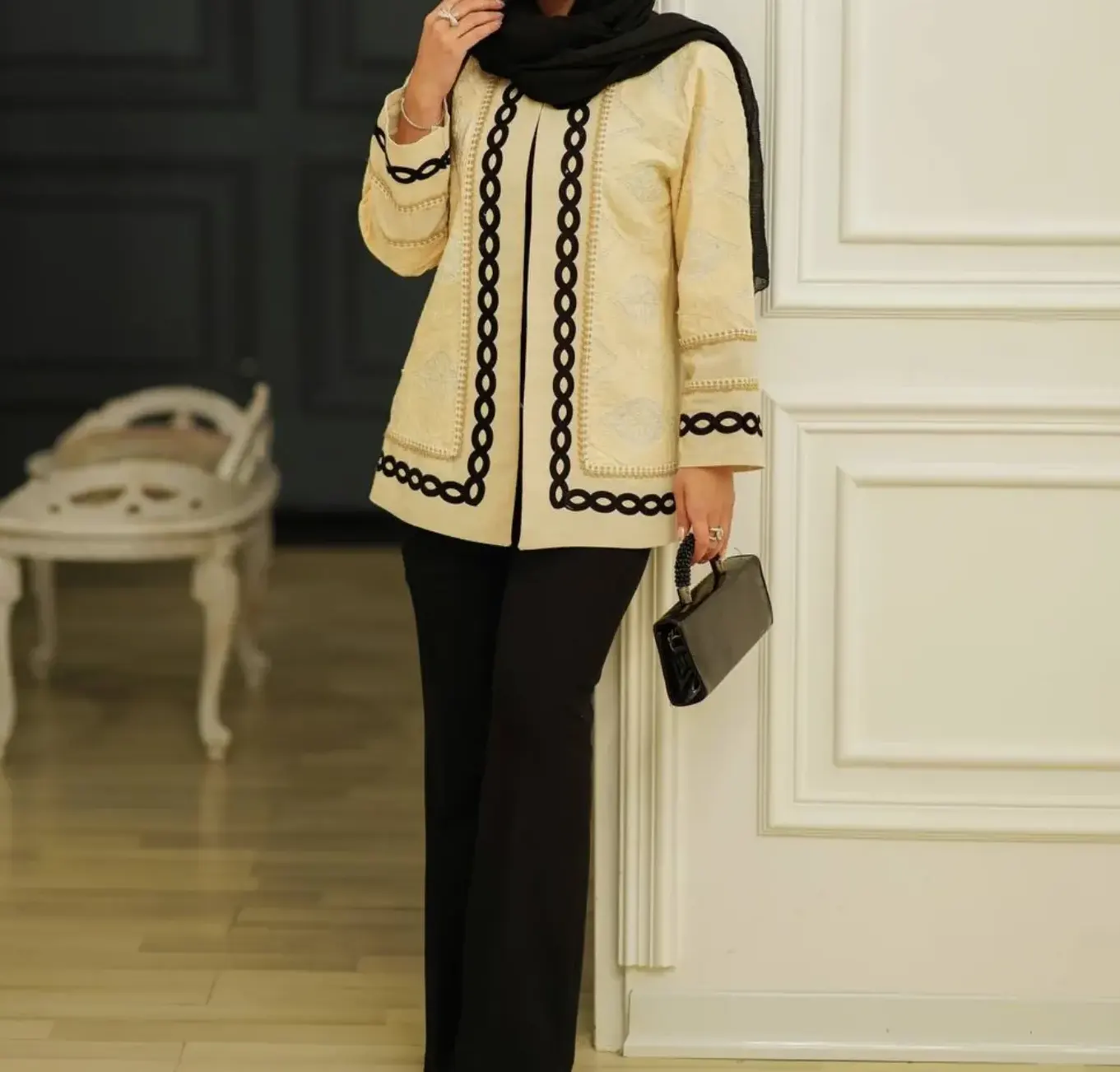 مانتو کتان سبک و زیبا