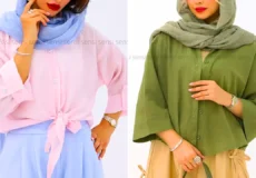 مانتو لینن ساده فصلی