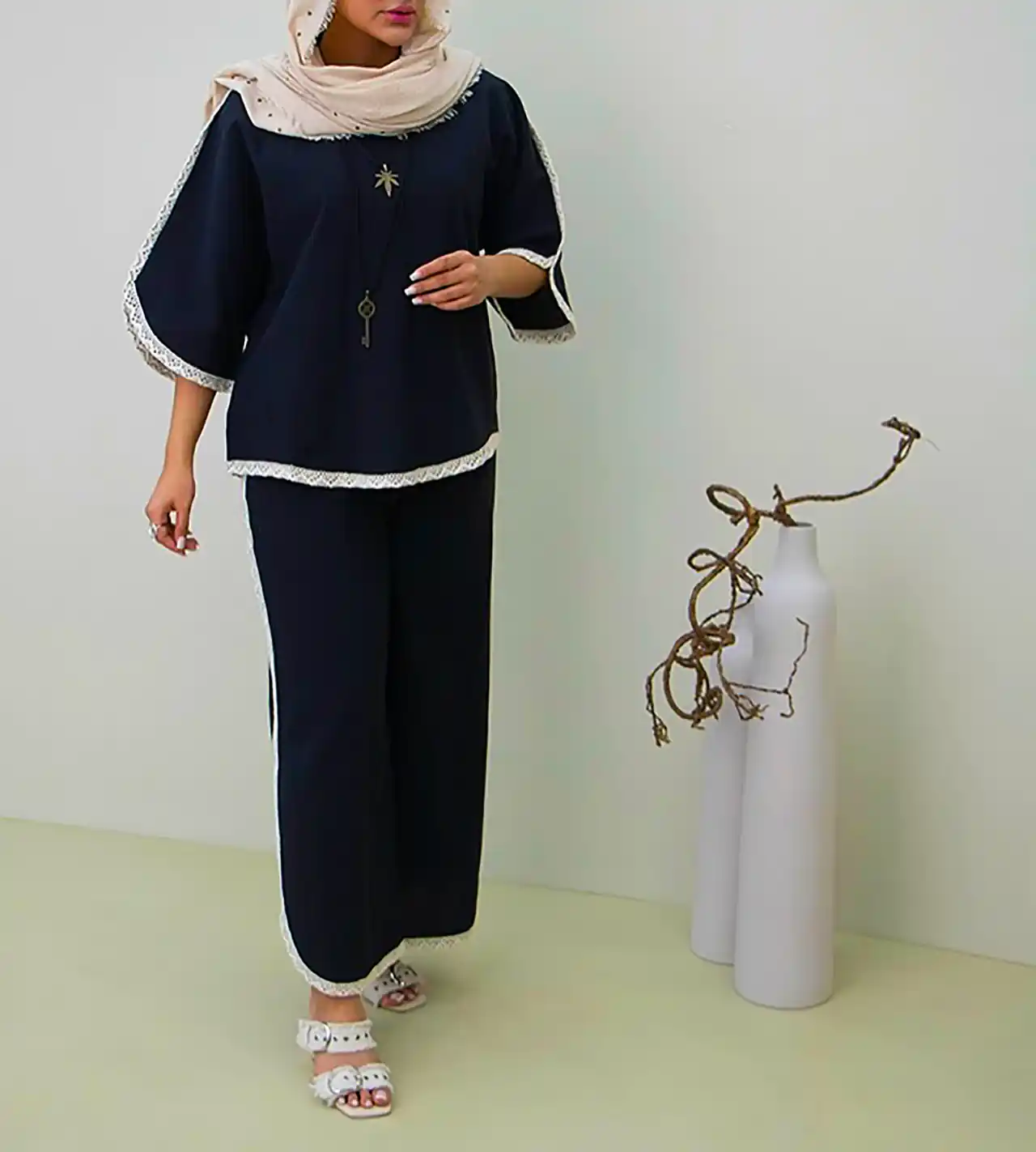 مانتو لینن ساده فصلی