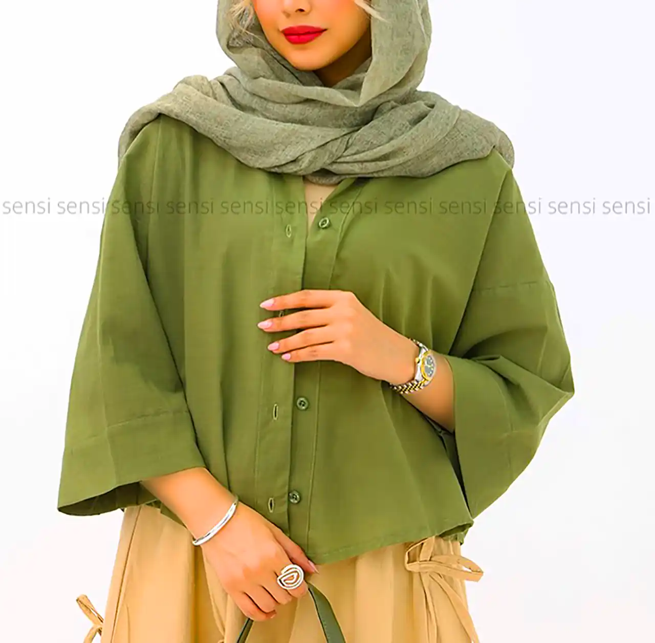 مانتو لینن ساده فصلی