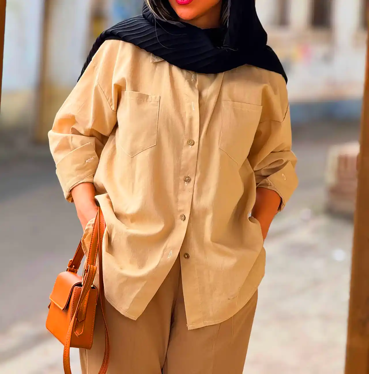 مانتو لینن ساده فصلی