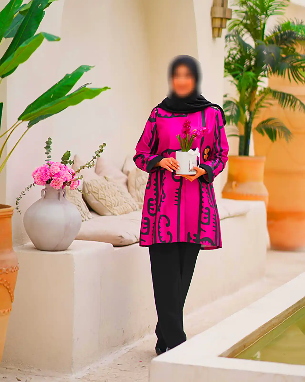 مانتو مزونی با پارچه با کیفیت 