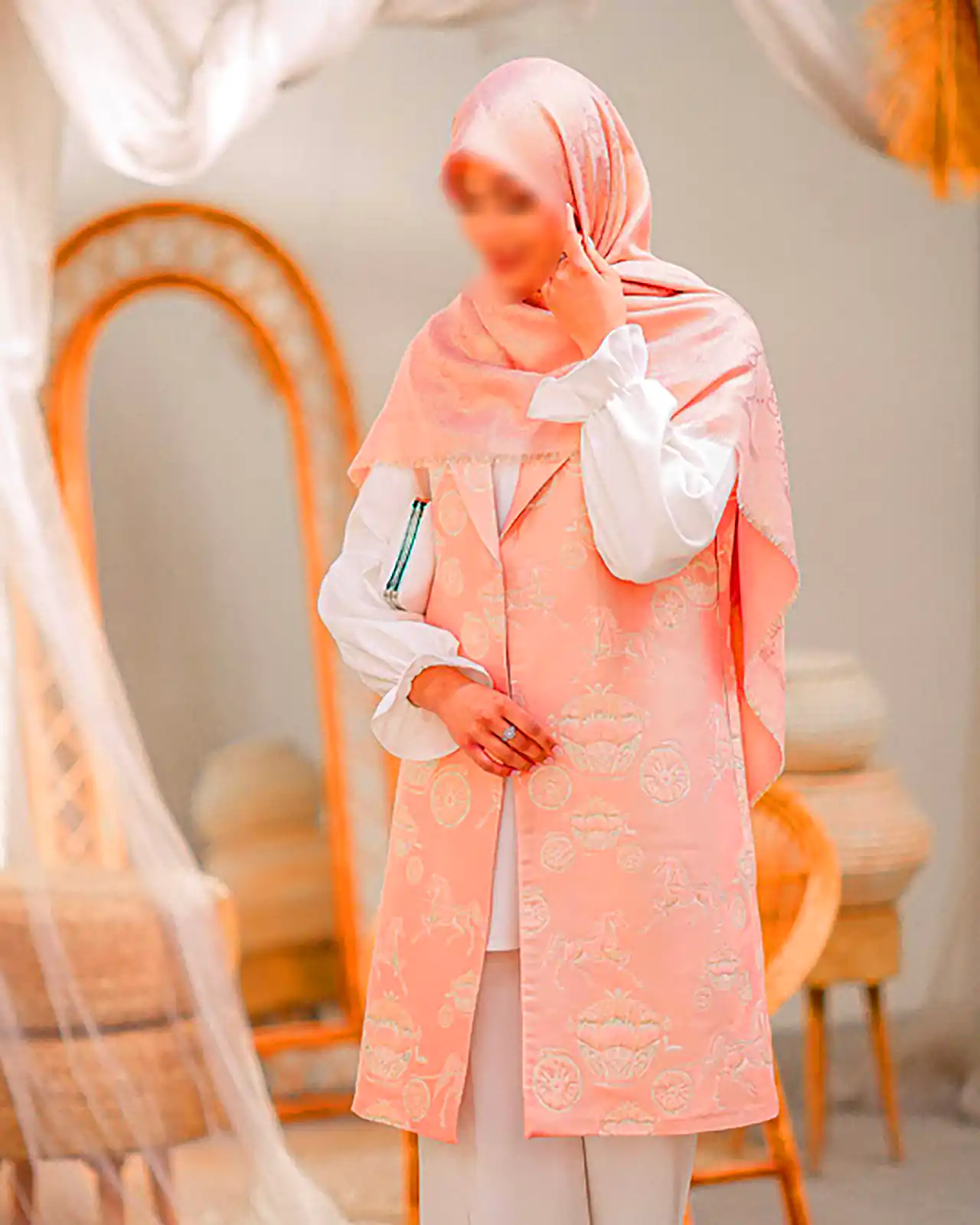 مانتو مزونی با پارچه با کیفیت 