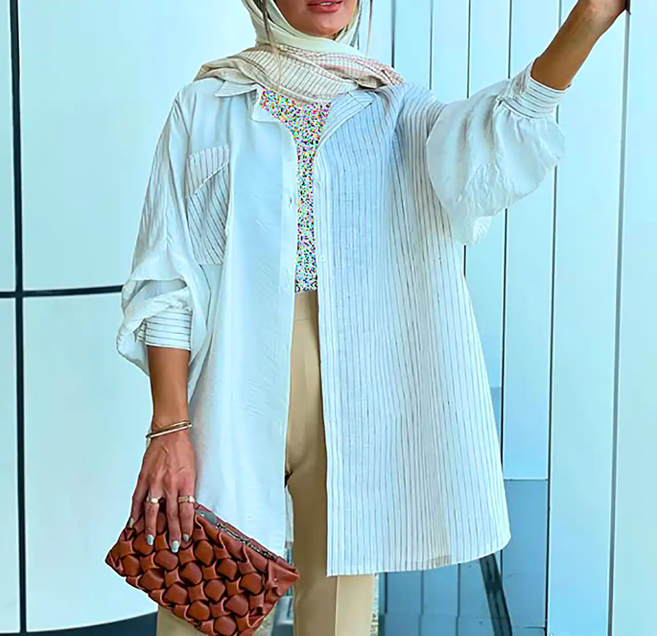 مانتو نخی زنانه شیک 