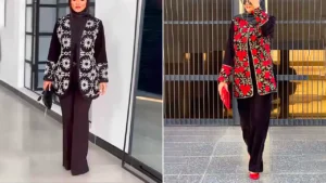 مانتو سوزن دوزی برای عید 1405