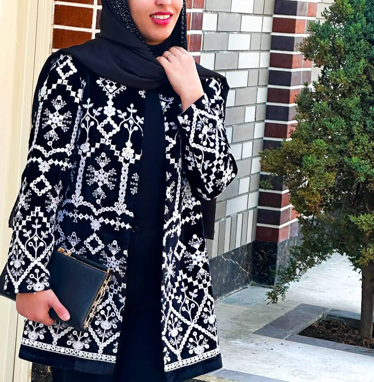 مانتو سوزن دوزی برای عید 1405