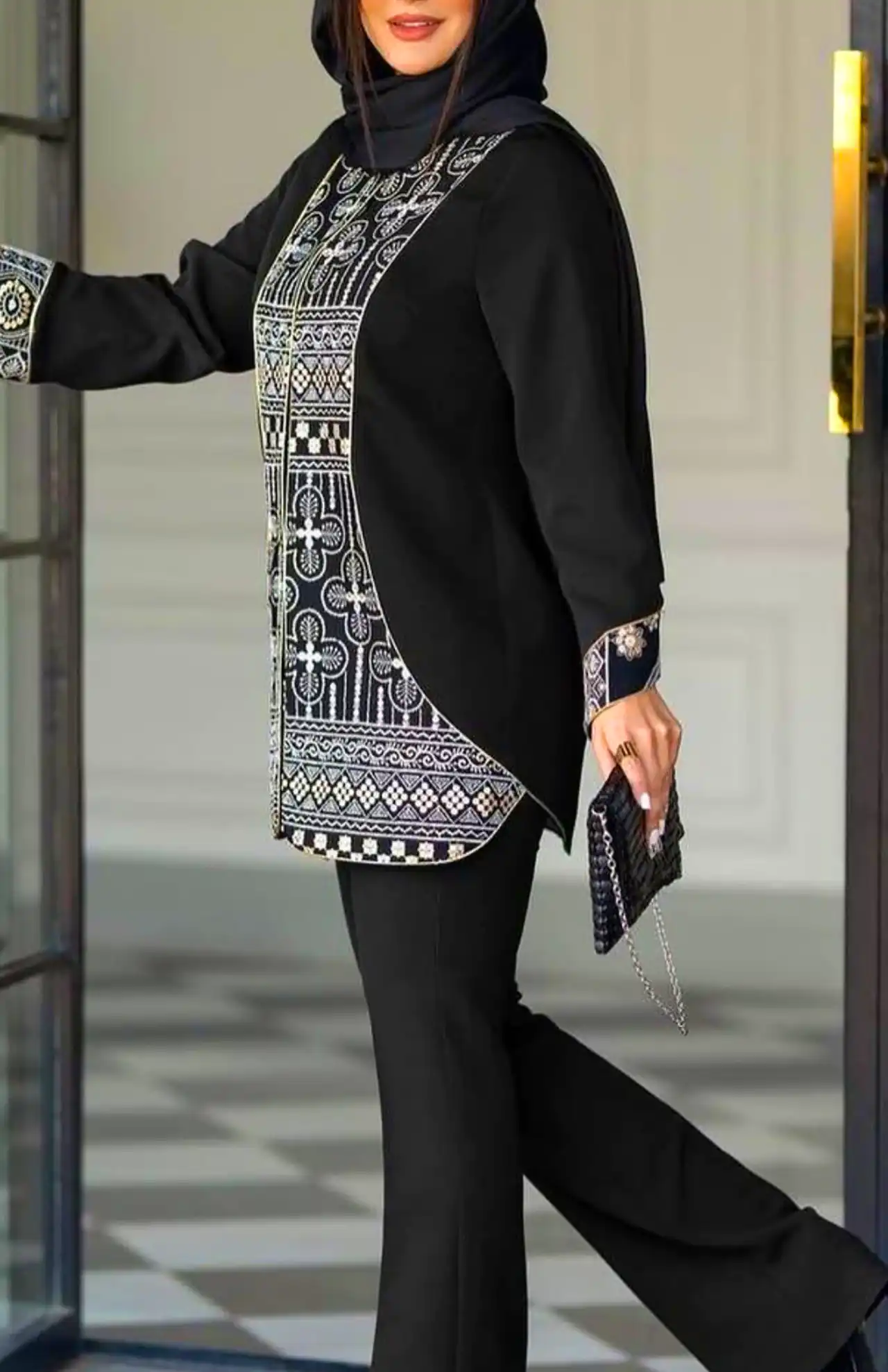 مانتو سوزن دوزی برای عید 1405