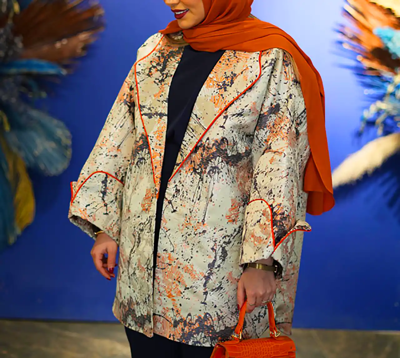 مانتو زنانه طرح دار خاص 