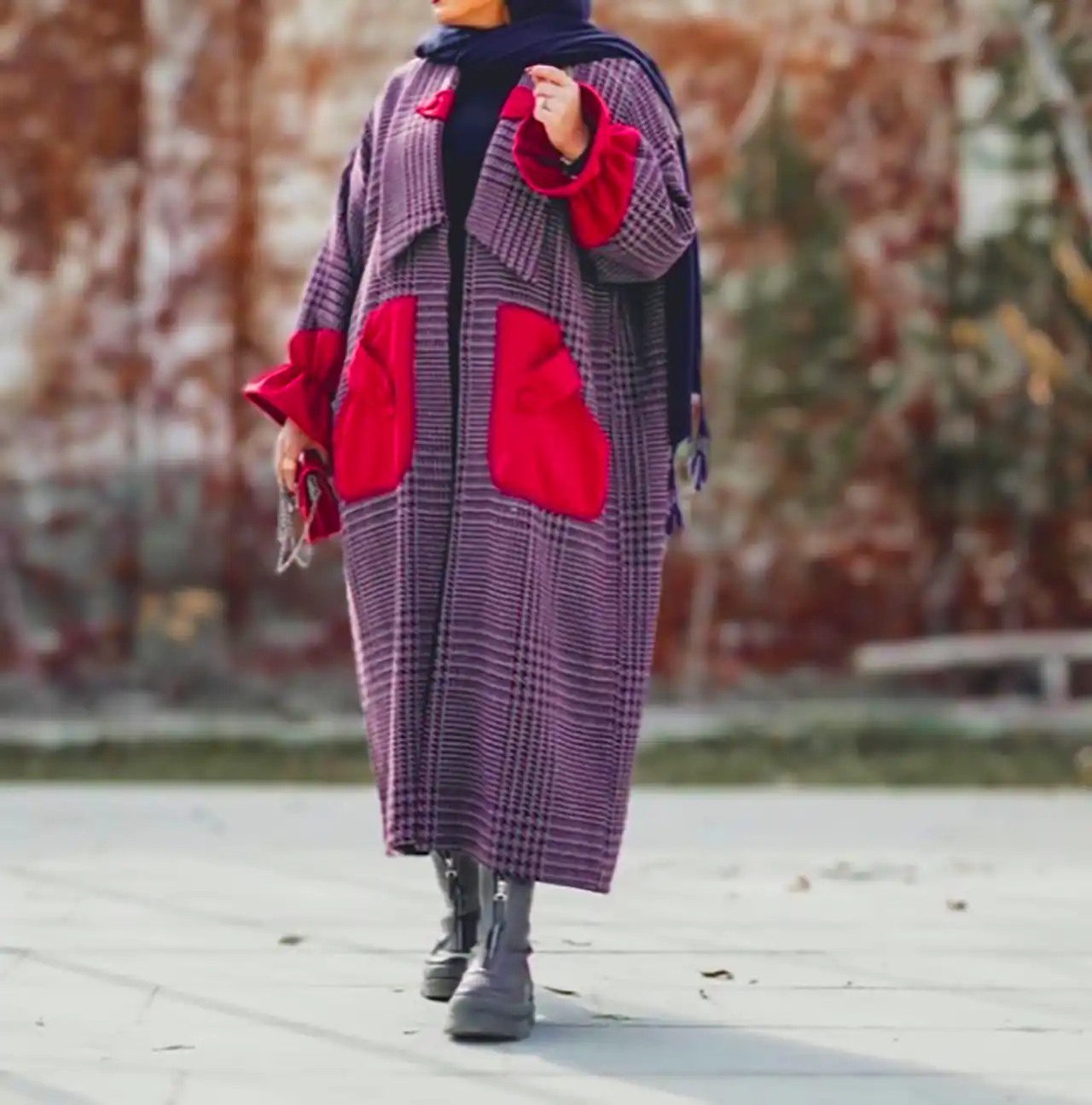 مانتو زنانه طرح دار خاص 